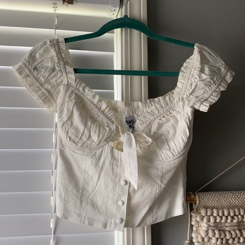 princess polly white corset top